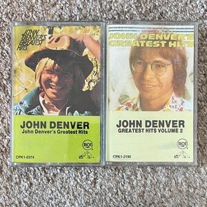 John Denver's Greatest Hits Cassette Set - Yellow and White
